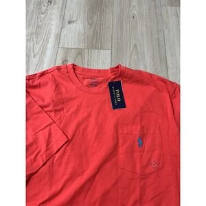 Polo Ralph Lauren TShirt Red Chest Pocket Tee LT